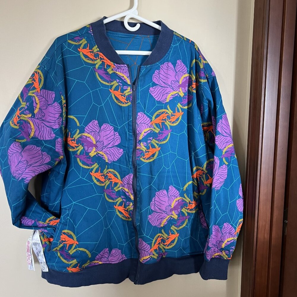 Marvel Black Panther Wakanda Forever Reversible Bomber Jacket XXL | Zip Front - Picture 4 of 13